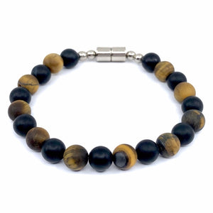 Tiger Eye & Onyx Bracelet