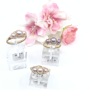 Edison Pearl Hand-Wrapped Ring