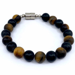Tiger Eye & Onyx Bracelet