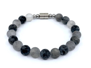 Larvikite & Quartz Bracelet