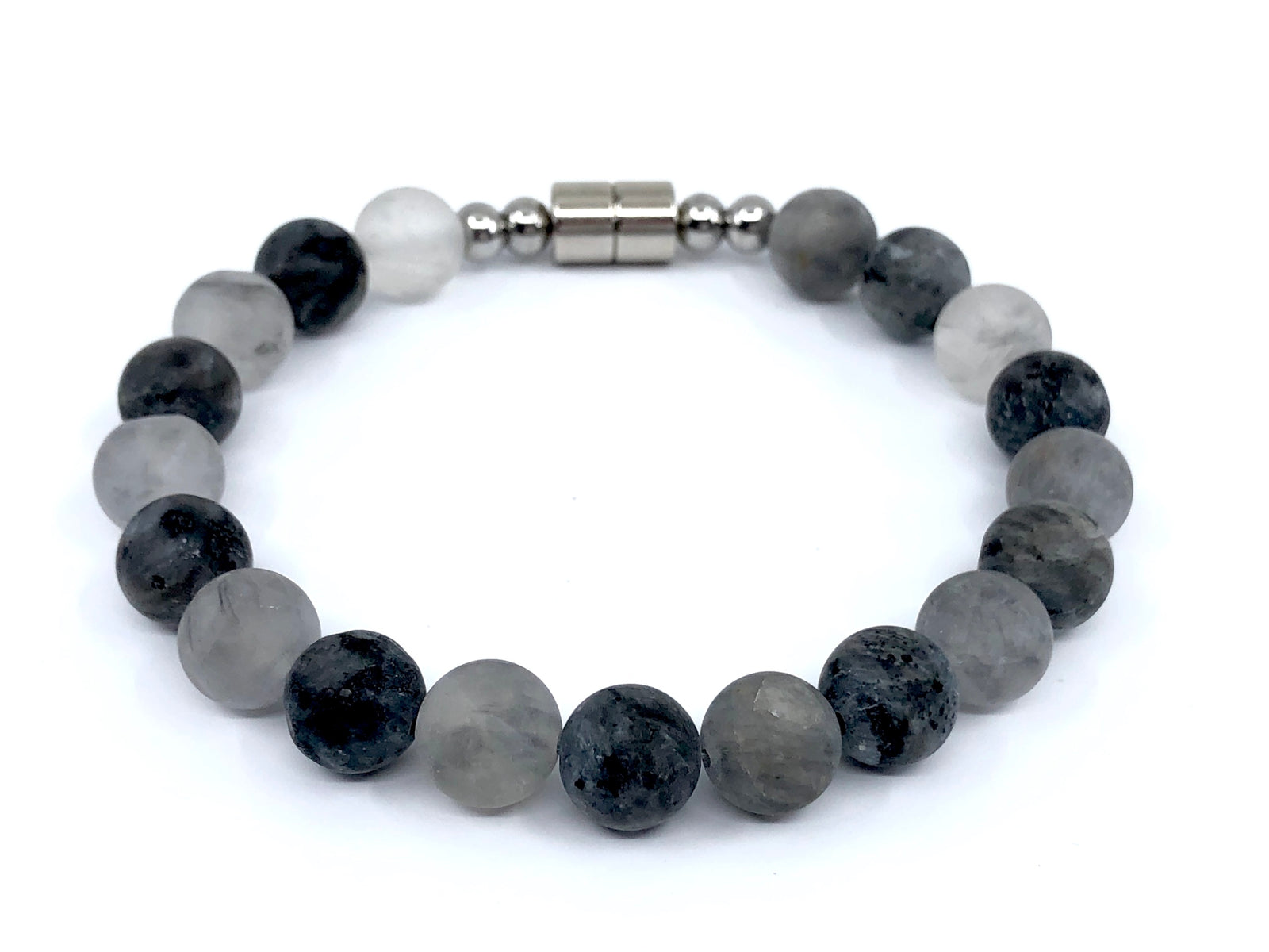 Larvikite & Quartz Bracelet