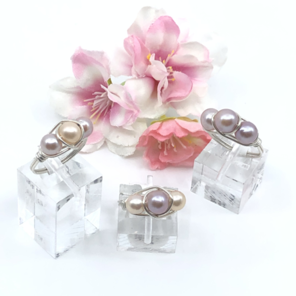 Edison Pearl Hand-Wrapped Ring