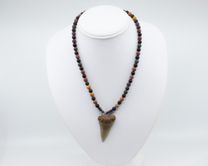 Giant Mako Fossil Shark Tooth Necklace